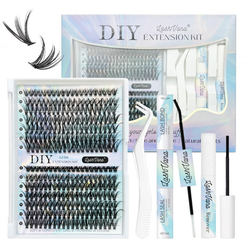 DIY False Eyelash Set Natural Long Curling Clusters