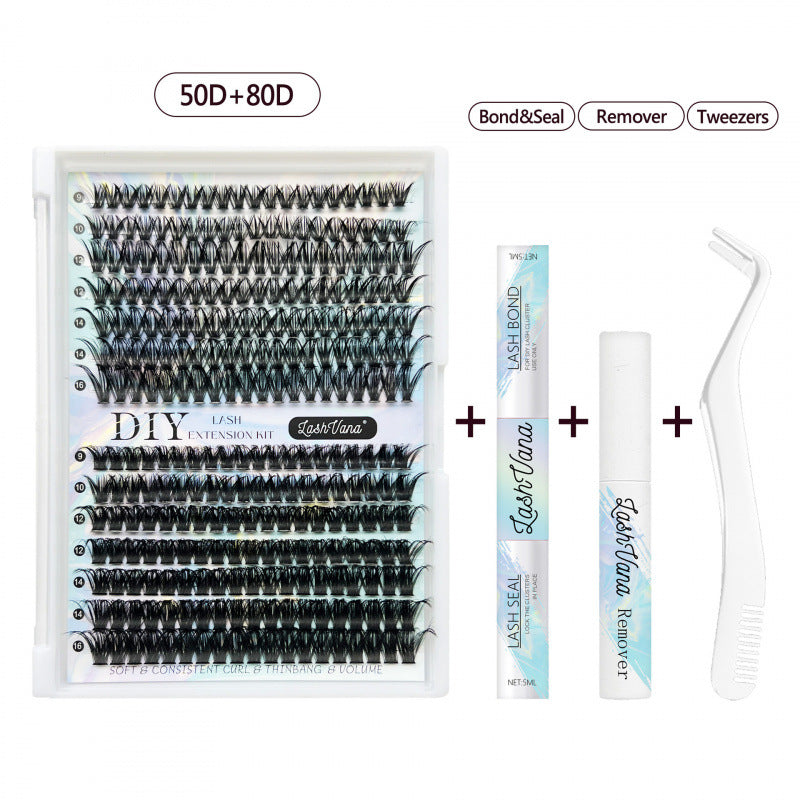 DIY False Eyelash Set Natural Long Curling Clusters
