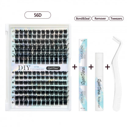 DIY False Eyelash Set Natural Long Curling Clusters