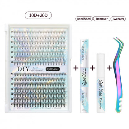 DIY False Eyelash Set Natural Long Curling Clusters