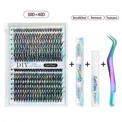 DIY False Eyelash Set Natural Long Curling Clusters