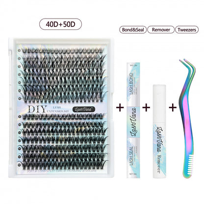 DIY False Eyelash Set Natural Long Curling Clusters