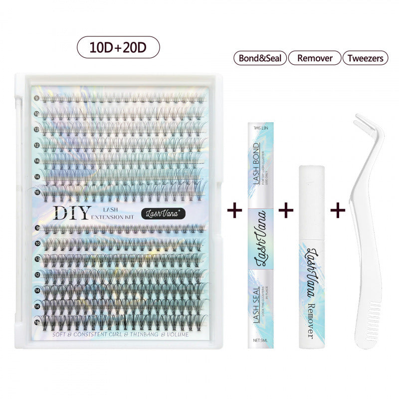 DIY False Eyelash Set Natural Long Curling Clusters