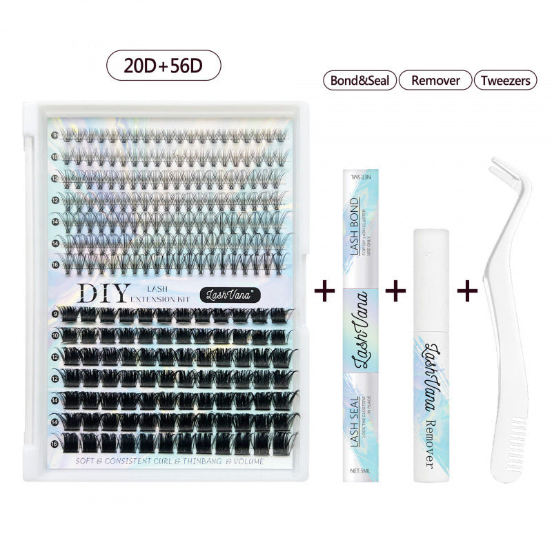 DIY False Eyelash Set Natural Long Curling Clusters