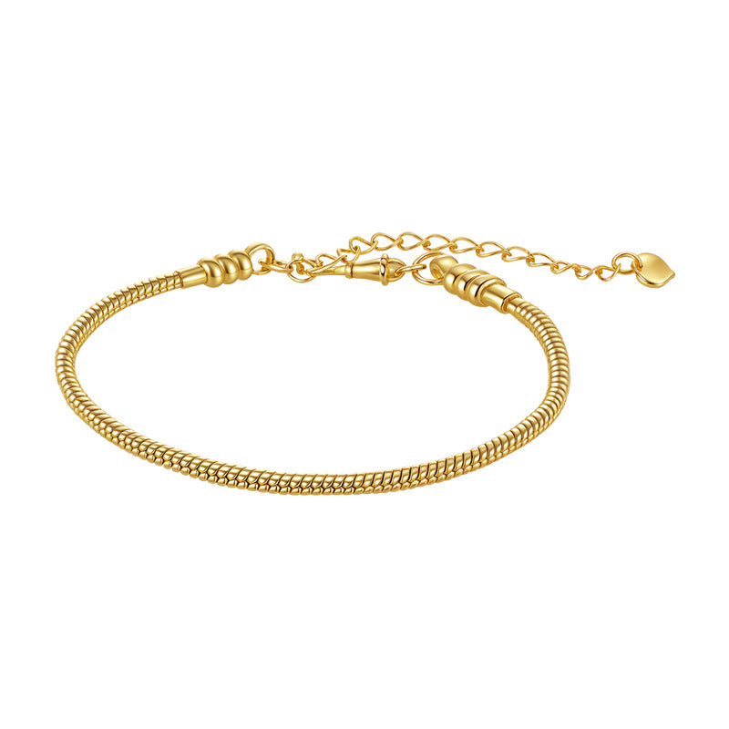 DIY Geometric Bead Bracelet with Transfer Beads