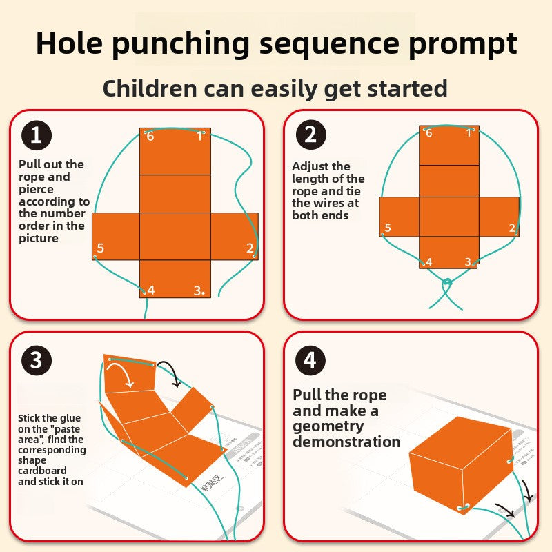 DIY Geometry Activity Book for Kids Spatial Learning