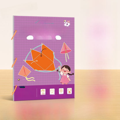 DIY Geometry Activity Book for Kids Spatial Learning