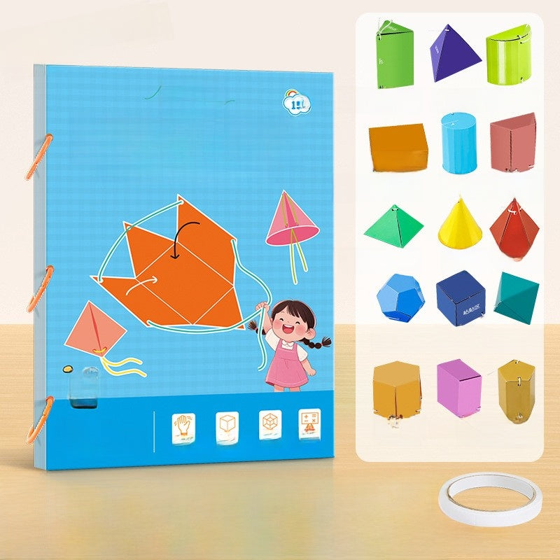 DIY Geometry Activity Book for Kids Spatial Learning
