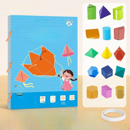DIY Geometry Activity Book for Kids Spatial Learning