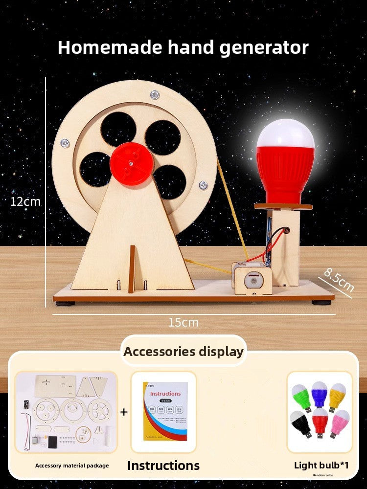 DIY Hand Crank Generator Science Experiment Kit
