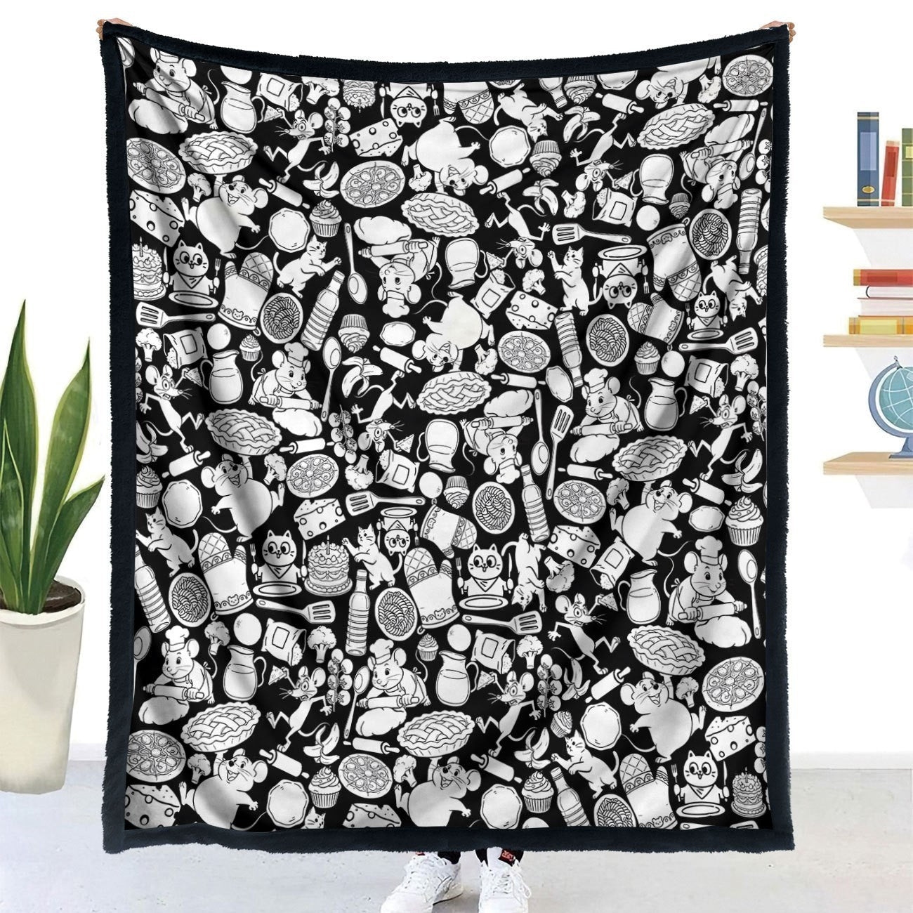 DIY Hand-Painted Coloring Blanket with Brushes