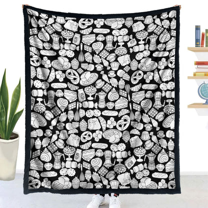DIY Hand-Painted Coloring Blanket with Brushes