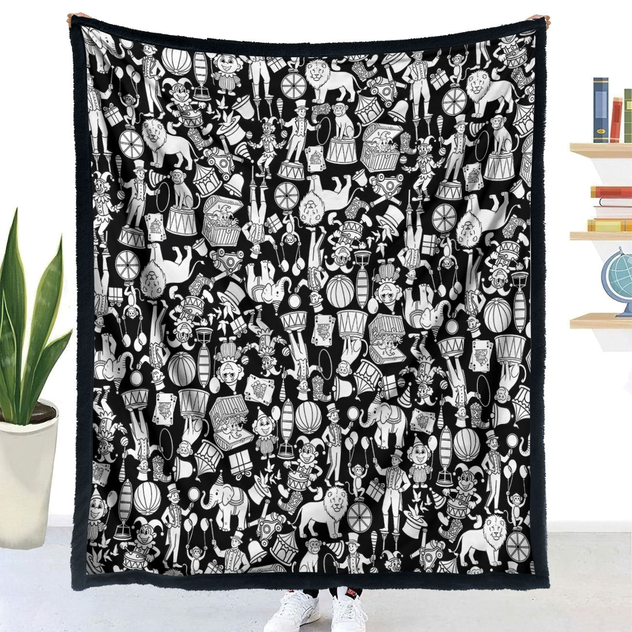 DIY Hand-Painted Coloring Blanket with Brushes