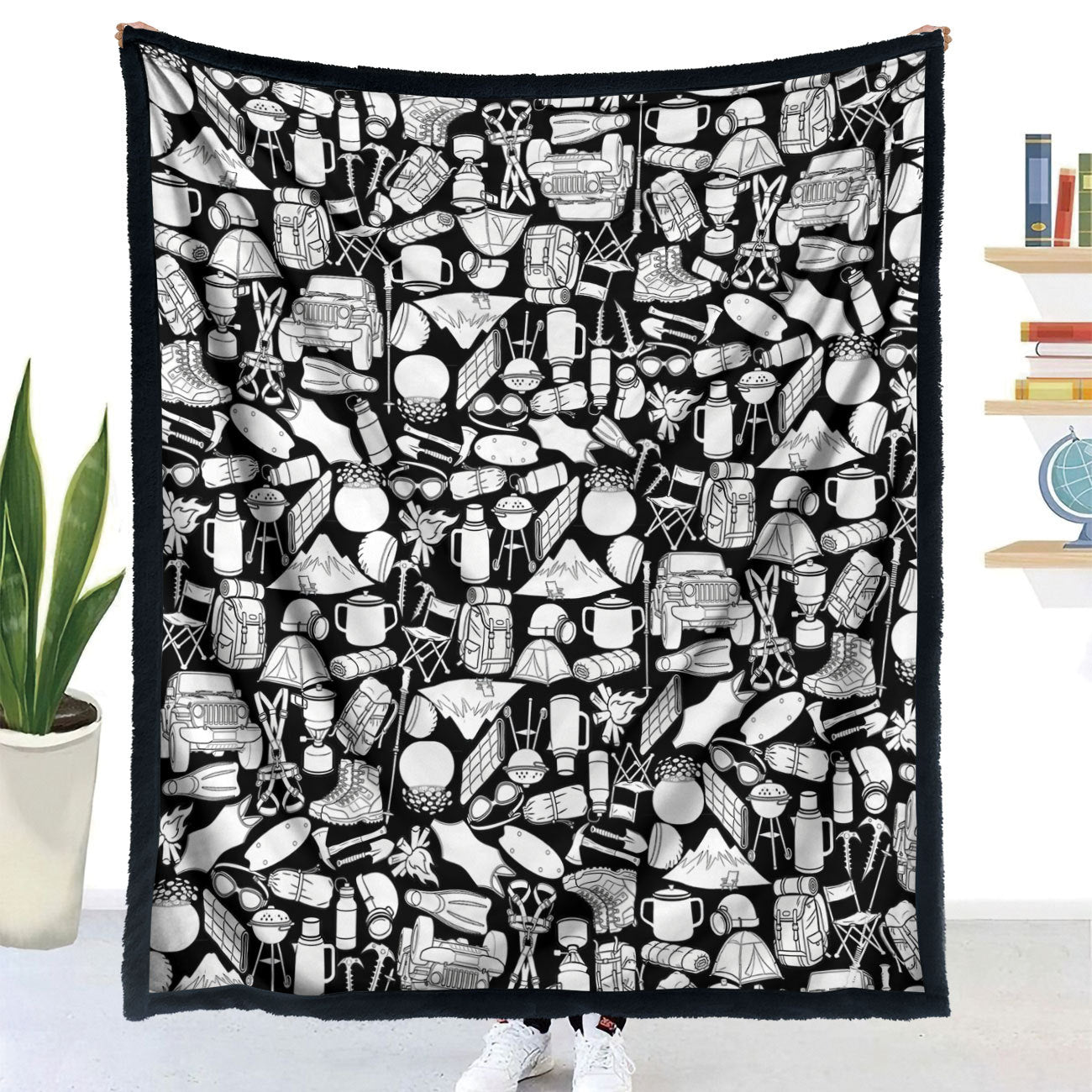 DIY Hand-Painted Coloring Blanket with Brushes