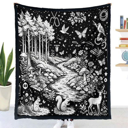 DIY Hand-Painted Coloring Blanket with Brushes