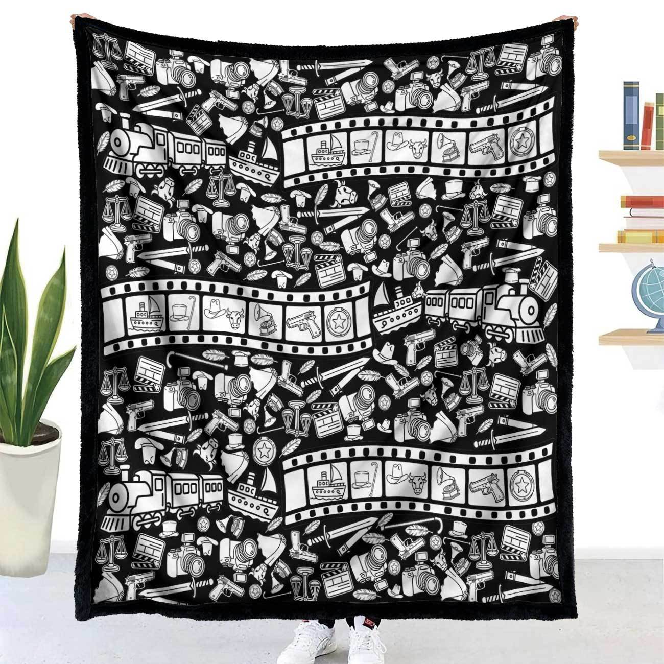 DIY Hand-Painted Coloring Blanket with Brushes