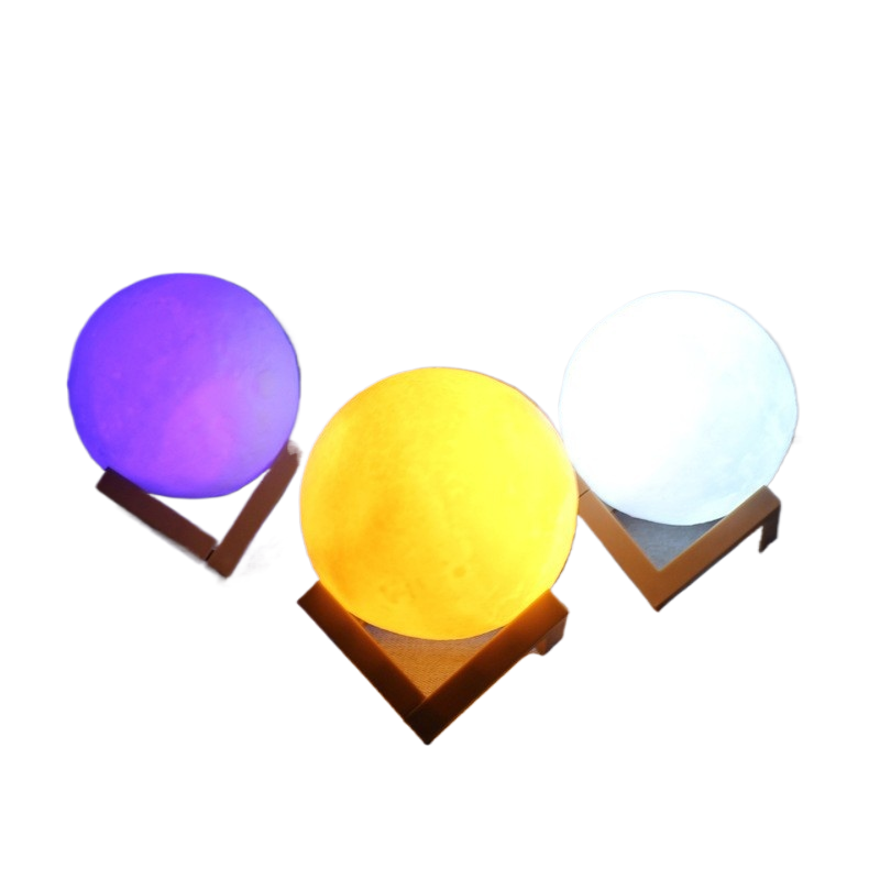 DIY Hand-Painted Moon Lamp Night Light