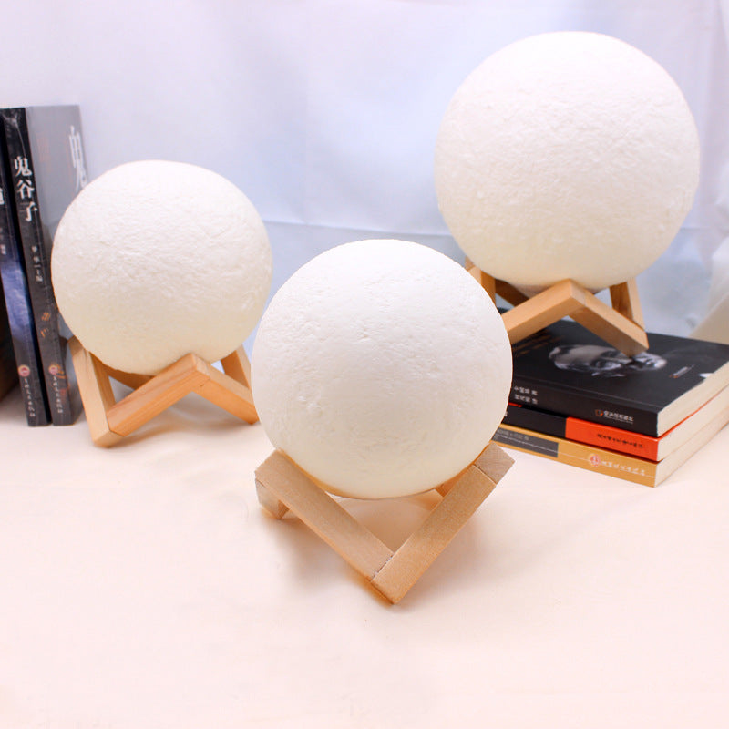 DIY Hand-Painted Moon Lamp Night Light