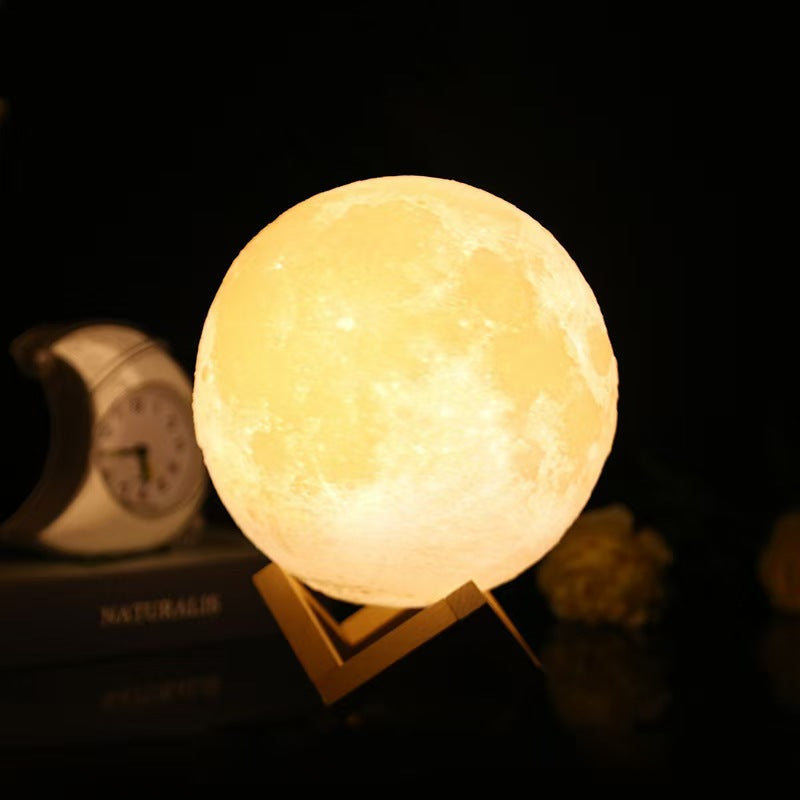 DIY Hand-Painted Moon Lamp Night Light