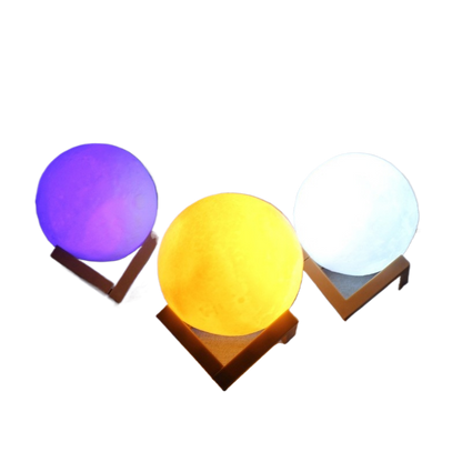 DIY Hand-Painted Moon Lamp Night Light