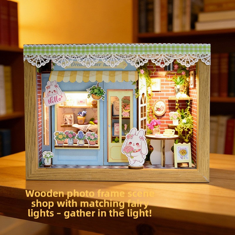 DIY Light-Up Building Block House Model Educational Toy