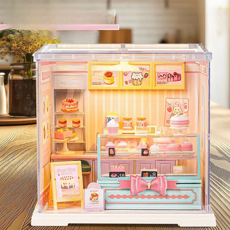 DIY Light-Up Building Block House Model Educational Toy