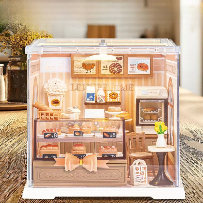 DIY Light-Up Building Block House Model Educational Toy