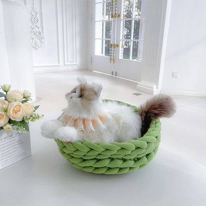 DIY Material Package Iceland Thick Wool Cat Nest Finished Product