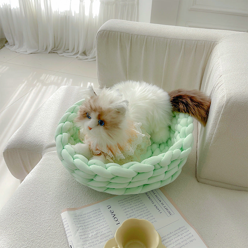 DIY Material Package Iceland Thick Wool Cat Nest Finished Product