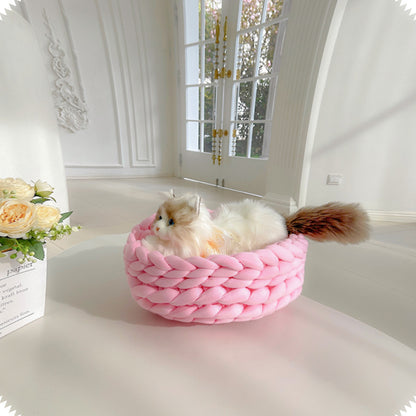 DIY Material Package Iceland Thick Wool Cat Nest Finished Product