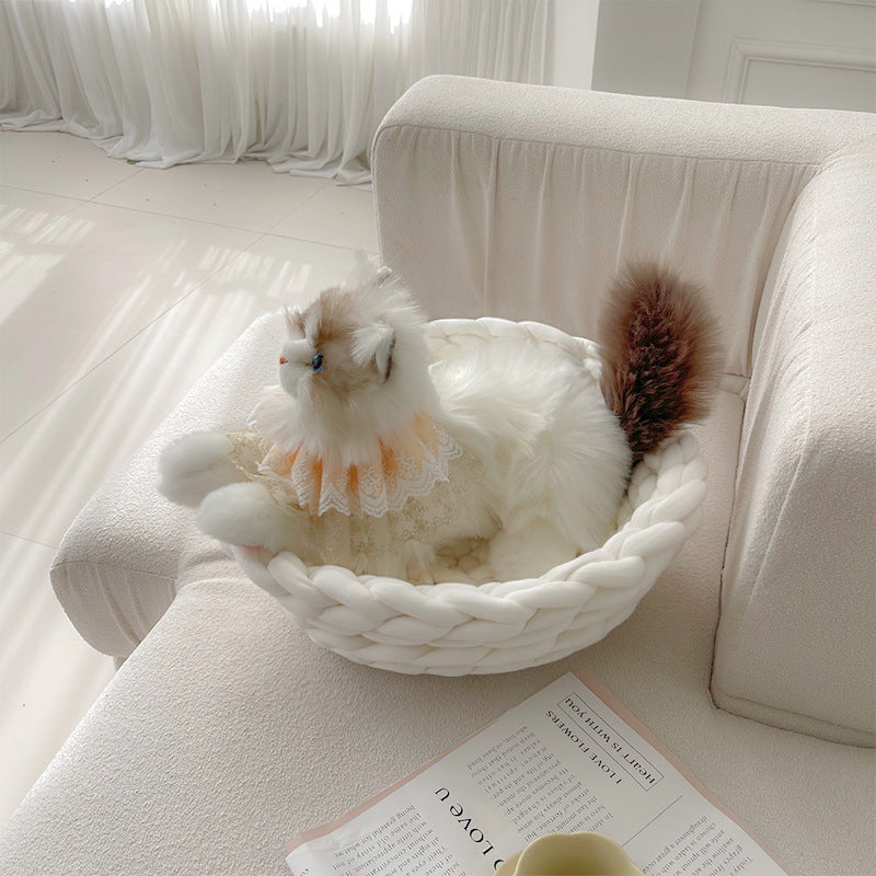 DIY Material Package Iceland Thick Wool Cat Nest Finished Product