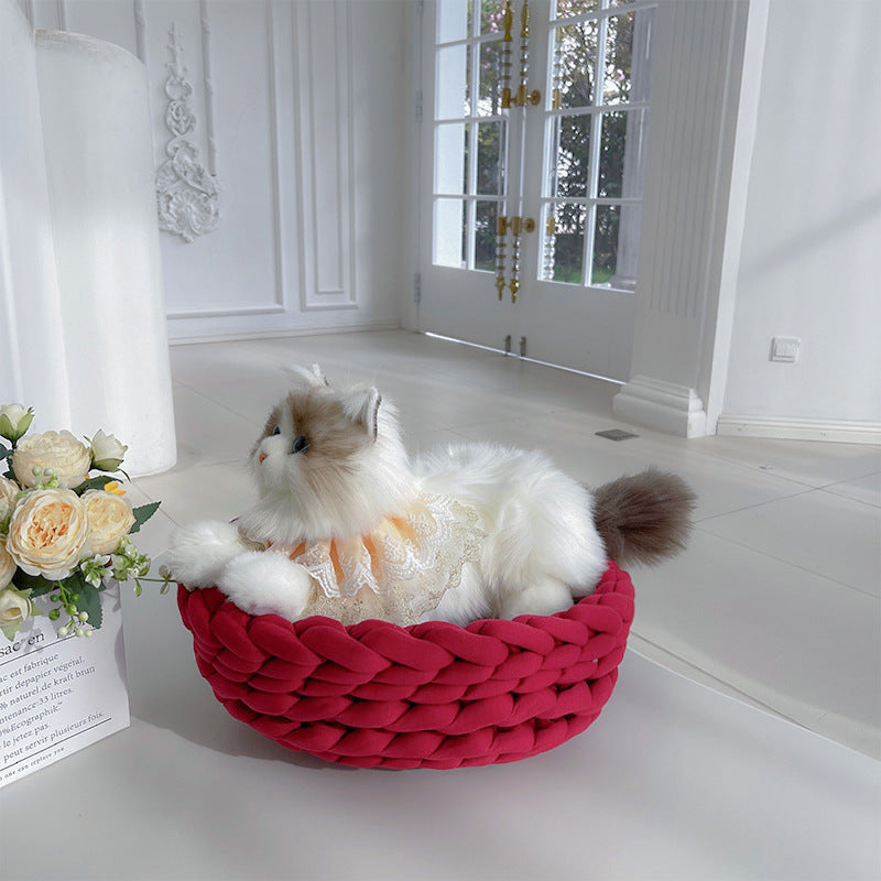 DIY Material Package Iceland Thick Wool Cat Nest Finished Product