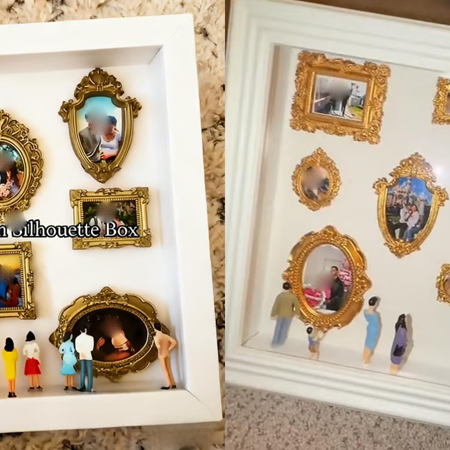 DIY Mini Museum Silhouette Box with Light