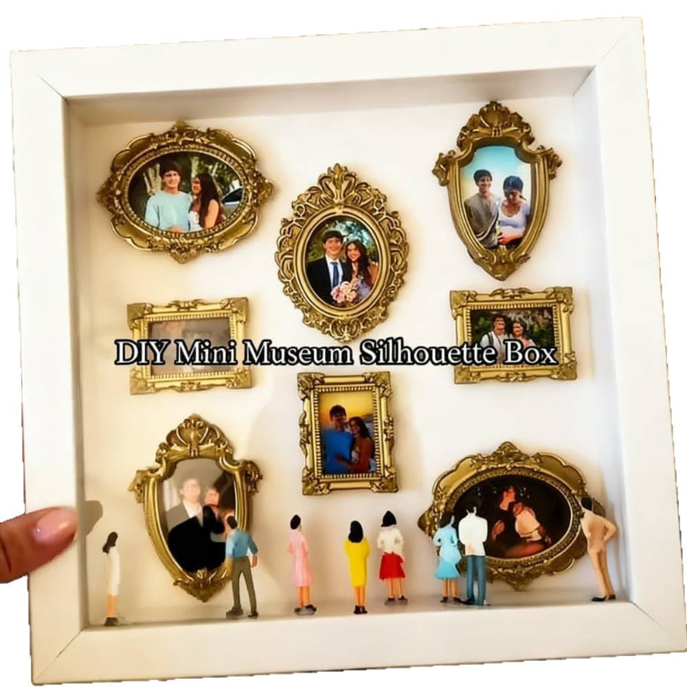 DIY Mini Museum Silhouette Box with Light