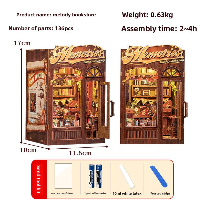 DIY Miniature Bookstore Book Stand