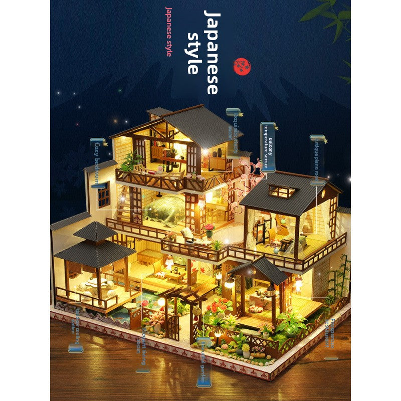 DIY Miniature Cottage Model House with Antique Japanese Design