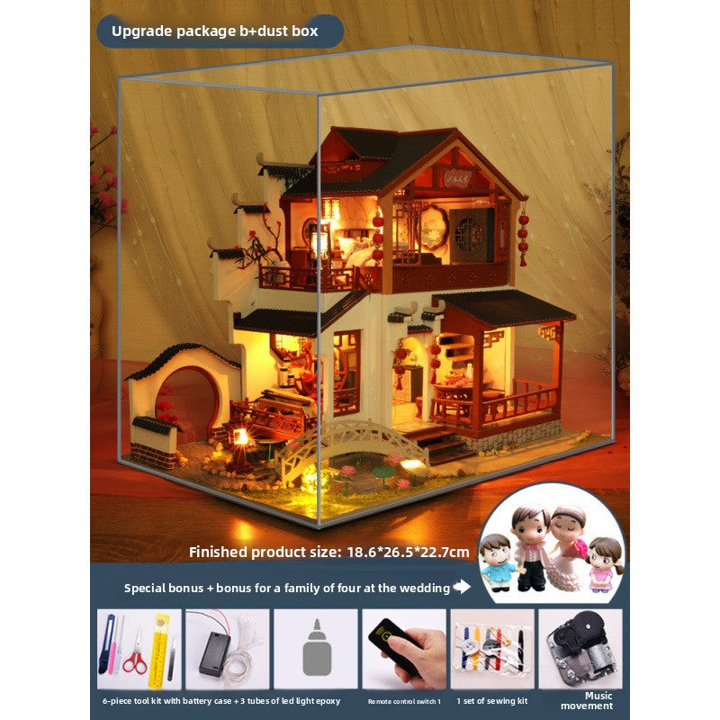 DIY Miniature Cottage Model House with Antique Japanese Design