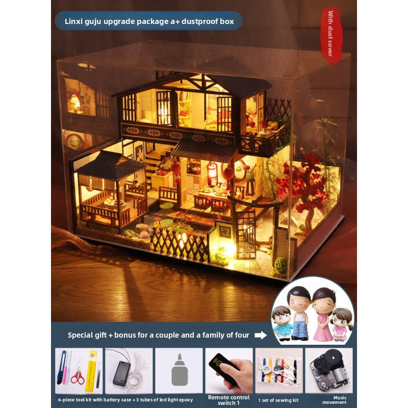DIY Miniature Cottage Model House with Antique Japanese Design