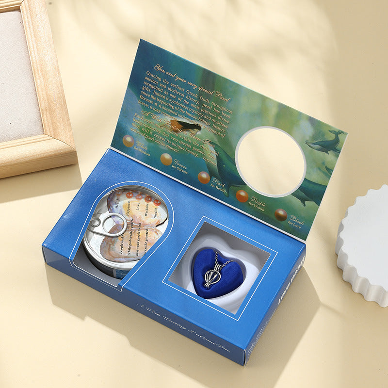 DIY Pearl Necklace Jewelry Gift Box Set