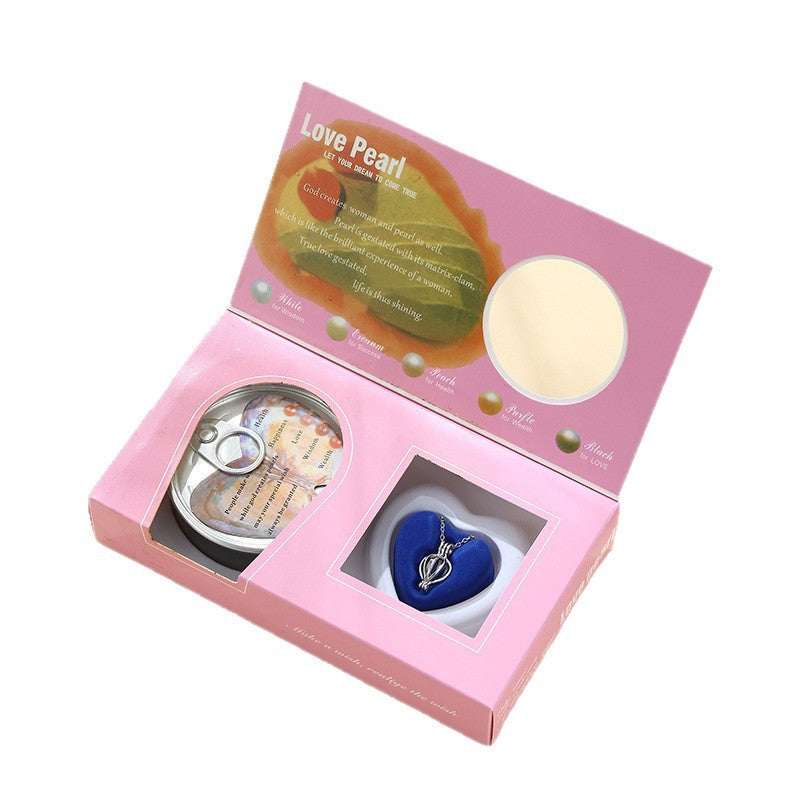DIY Pearl Necklace Jewelry Gift Box Set