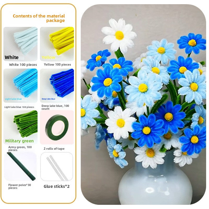 DIY Plush Flower Bouquet Craft