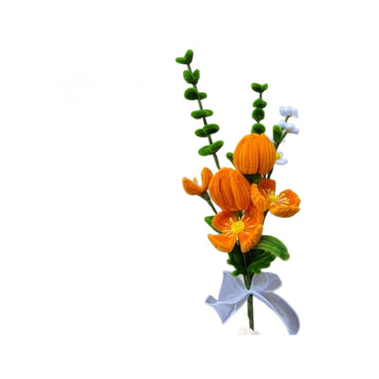 DIY Plush Flower Bouquet Craft