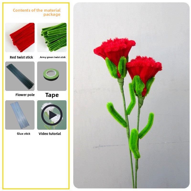 DIY Plush Flower Bouquet Craft