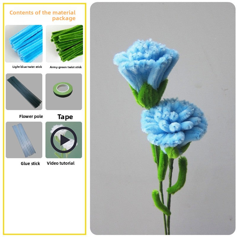 DIY Plush Flower Bouquet Craft