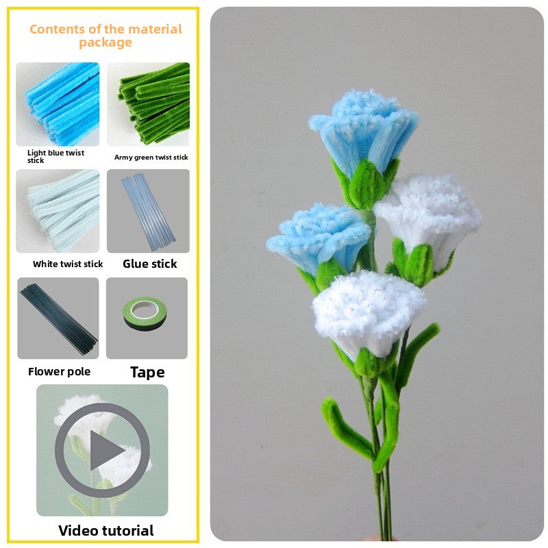 DIY Plush Flower Bouquet Craft