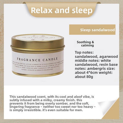 DIY scented soy wax candle in tin