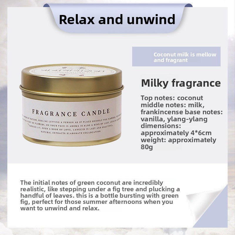 DIY scented soy wax candle in tin