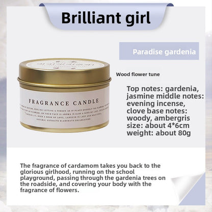 DIY scented soy wax candle in tin