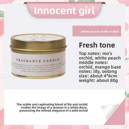 DIY scented soy wax candle in tin