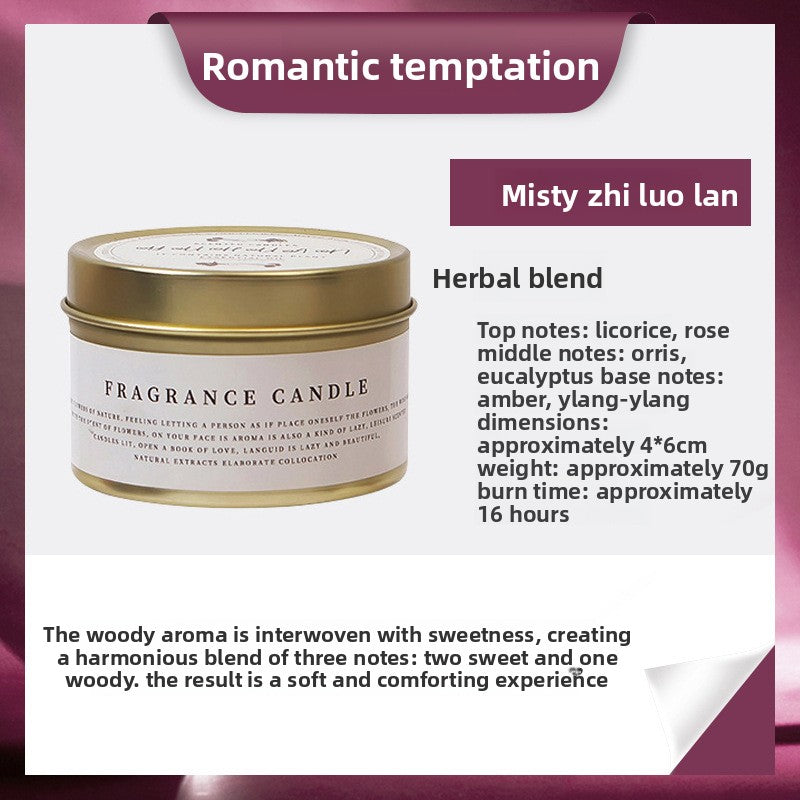 DIY scented soy wax candle in tin